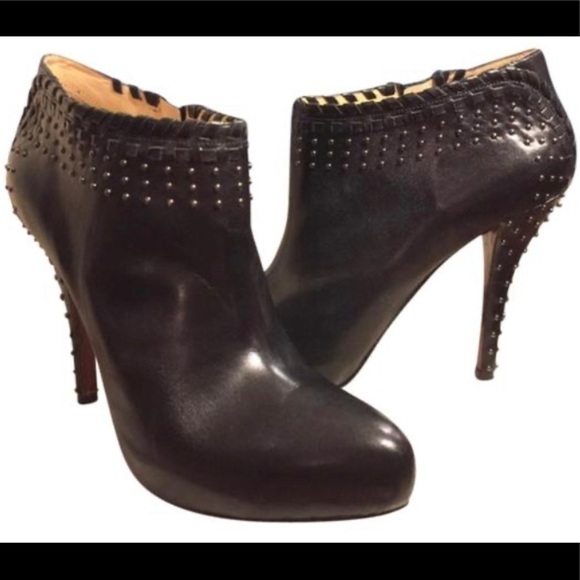 ENZO Angiolini Eayreena Brown Studded Booties - Picture 1 of 5
